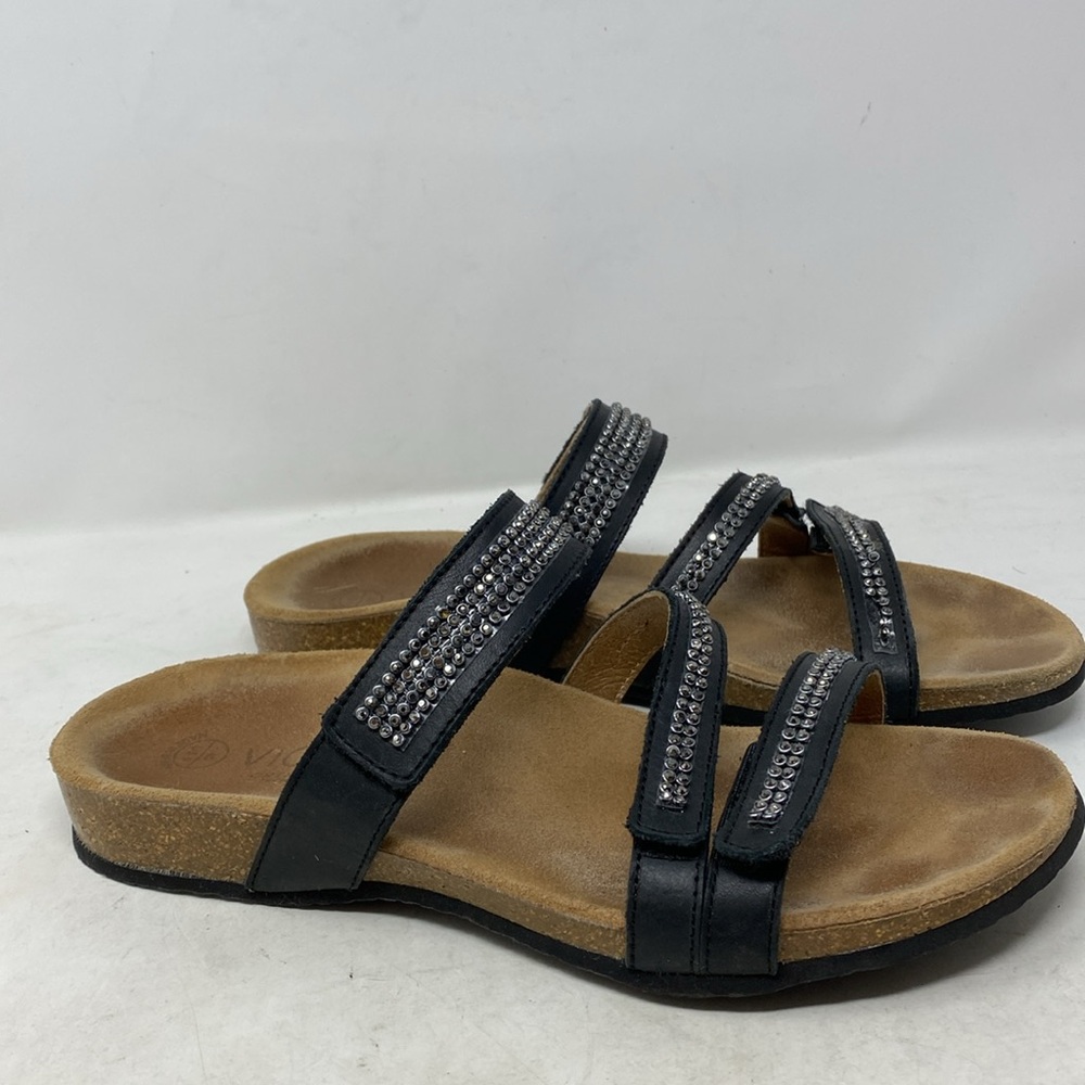 Vionic Afton Black Rhinestone Adjustable Sandals - image 2